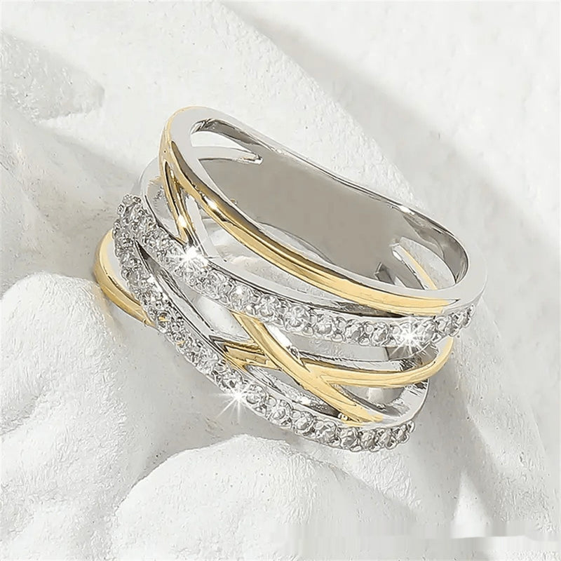 Unique And Exquisite Line Winding Design Ring