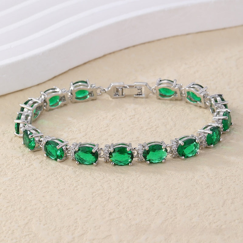 Copper Plating Inlaid Zircon Bracelet Natural Simple Women's