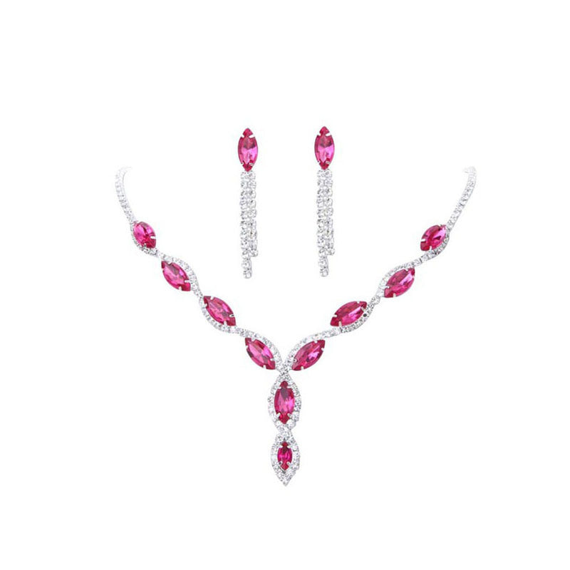 Amazon Burst Suit, Bridal Necklace, Wedding Jewelry, Big Diamond Jewelry