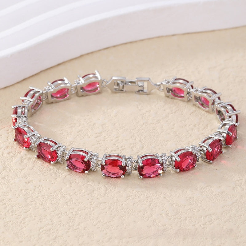 Copper Plating Inlaid Zircon Bracelet Natural Simple Women's