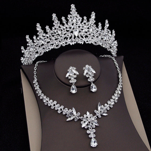 Royal Queen Bridal Luxury Tiaras Set