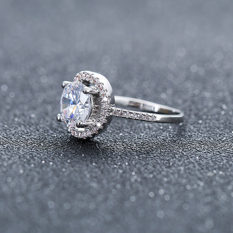 Wedding Engagement Ring Factory wholesale zircon ring Nvjie paktong explosion of Europe