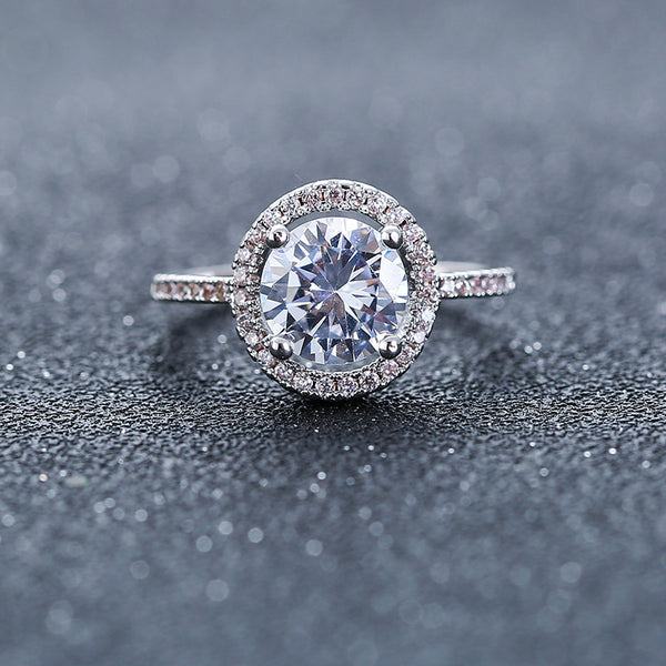 Wedding Engagement Ring Factory wholesale zircon ring Nvjie paktong explosion of Europe