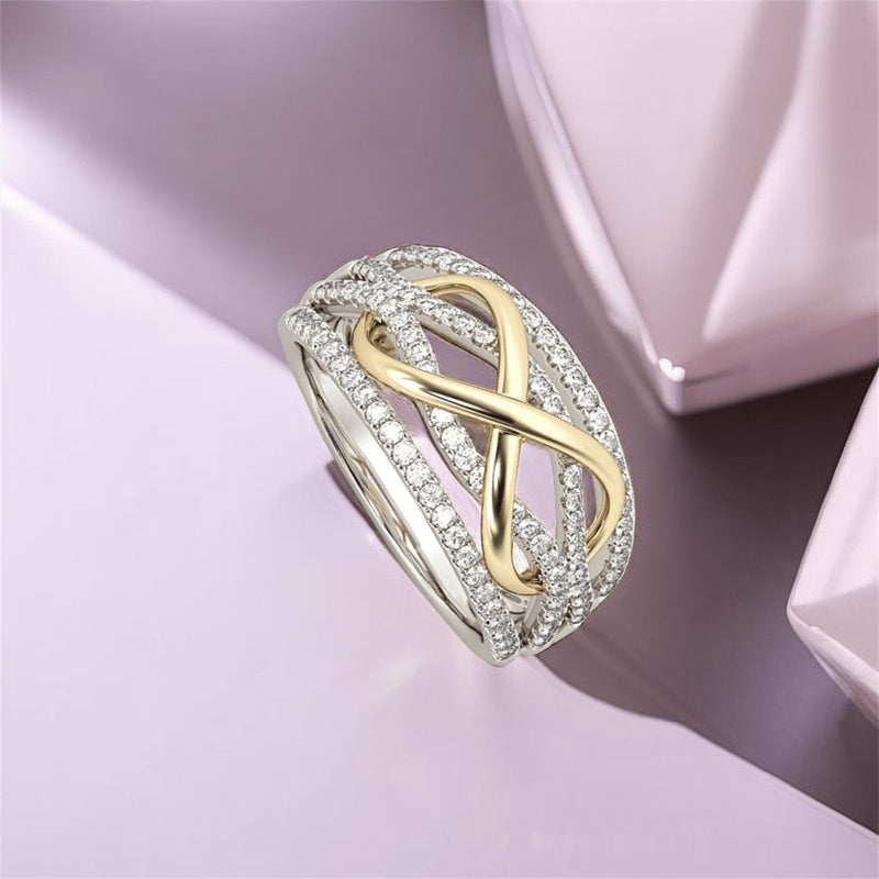 Unique And Exquisite Line Winding Design Ring