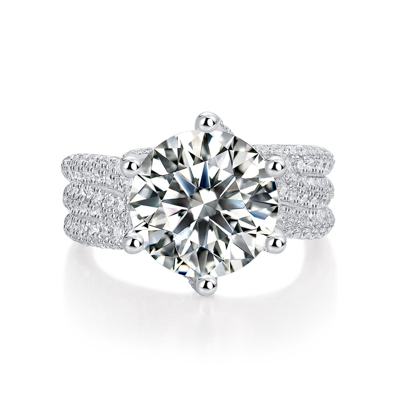 Luxury Diamond Moissanite Ring