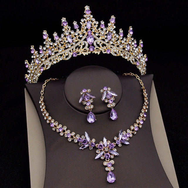 Royal Queen Bridal Luxury Tiaras Set