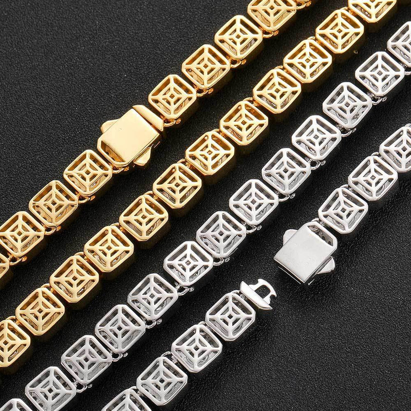 10mm Spring Buckle Square Rock Candy Chain