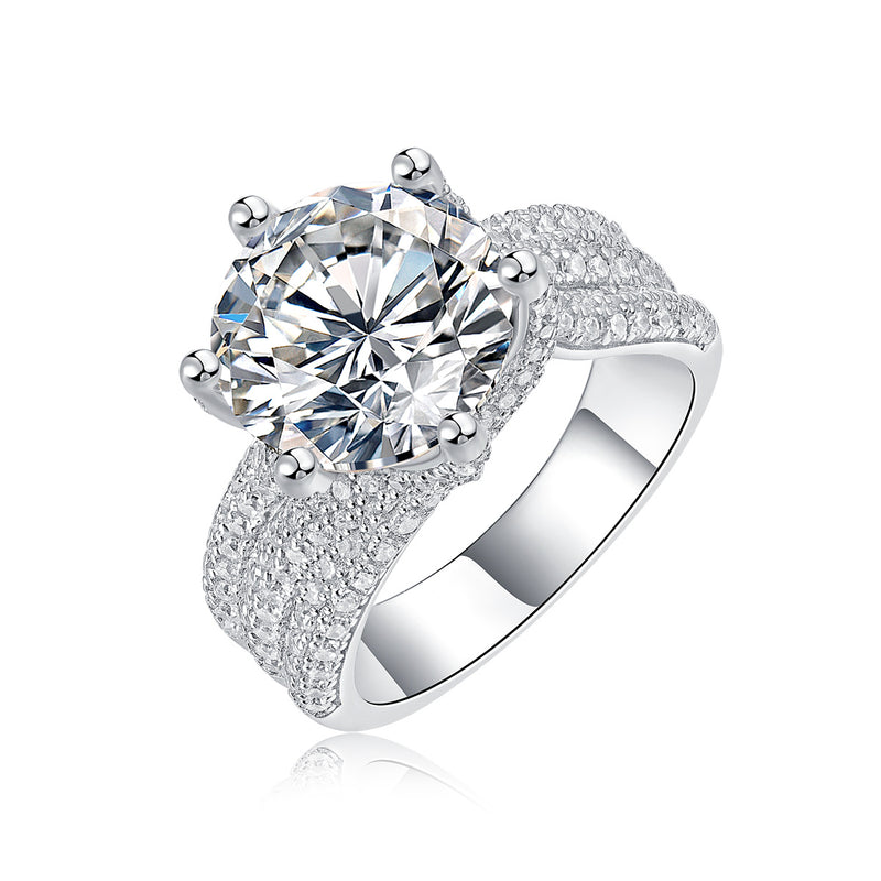 Luxury Diamond Moissanite Ring