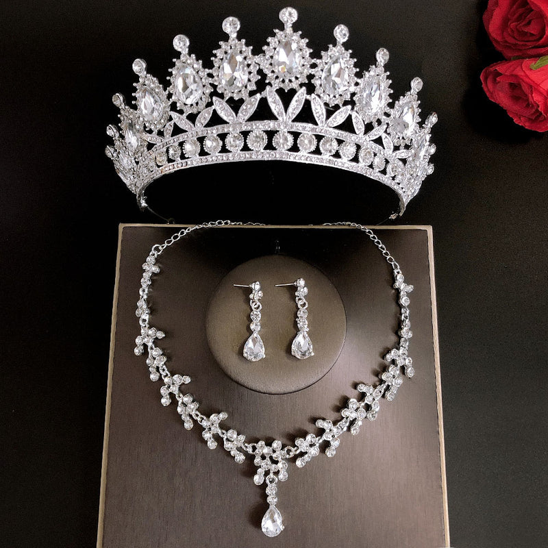 Royal Queen Bridal Luxury Tiaras Set