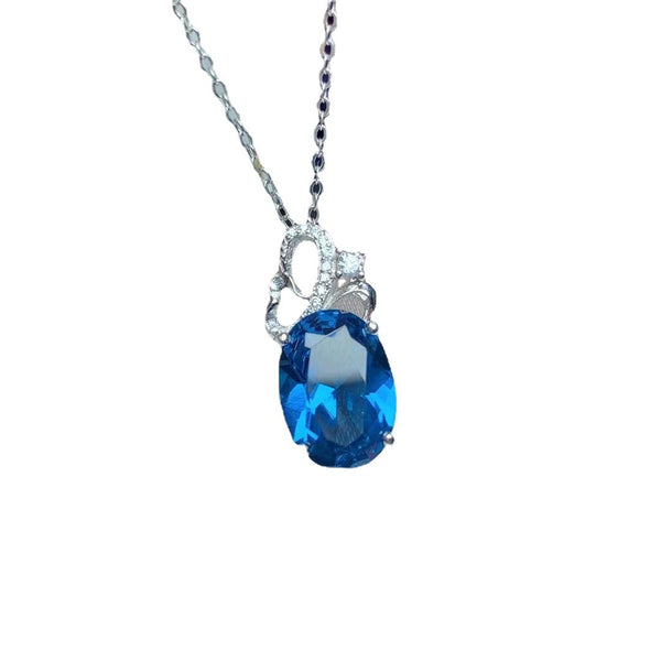 925 Silver Inlaid London Blue Set