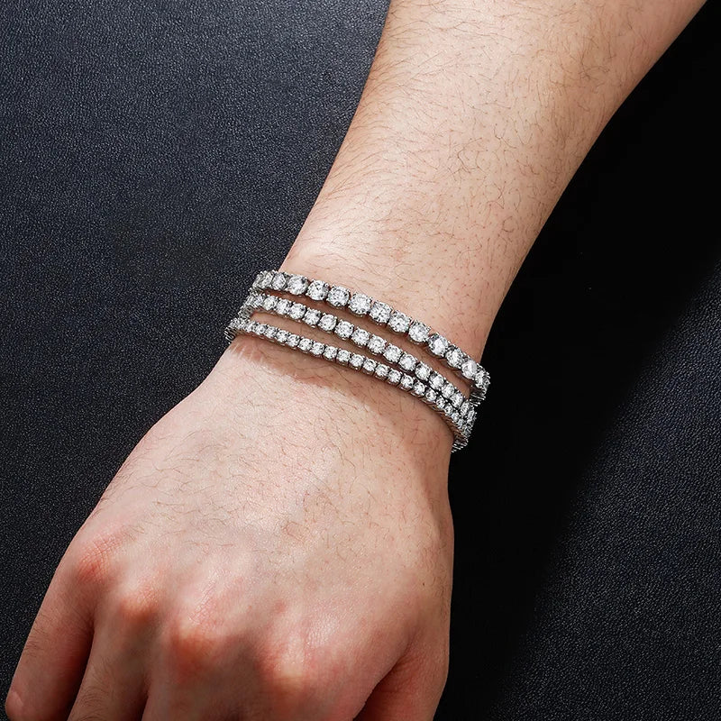 Bracelets Necklace 3mm 4mm 5mm Moissanite Bracelet