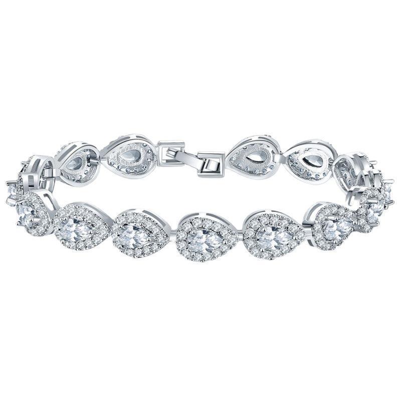 Copper Plating Inlaid Zircon Bracelet Natural Simple Women's