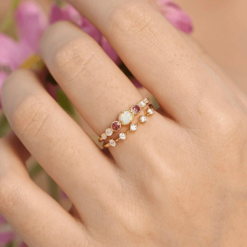 S925 Sterling Silver Diamond Round Ring For Women
