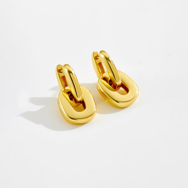 Design Vintage Ring Buckle Earrings