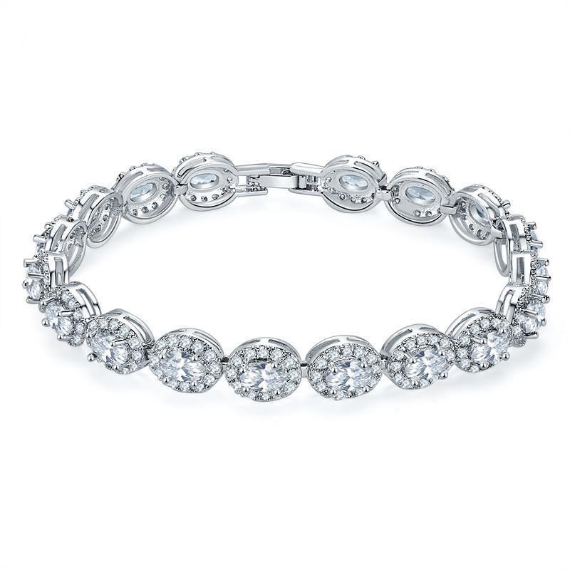 Copper Plating Inlaid Zircon Bracelet Natural Simple Women's