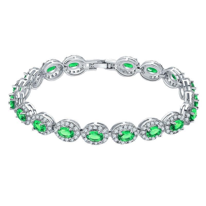 Copper Plating Inlaid Zircon Bracelet Natural Simple Women's