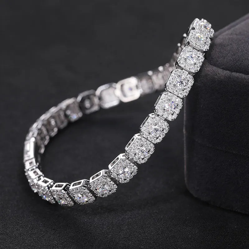 Unisex 6mm Moissanite Bracelet