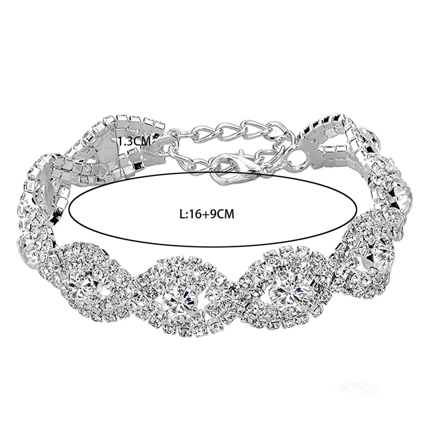 Women Elegant Luxury Rhinestone Bracelet