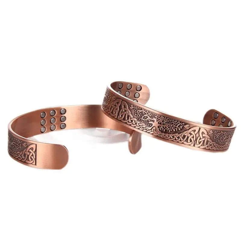 adjustable, copper bracelet with 3500 Gauss magnets