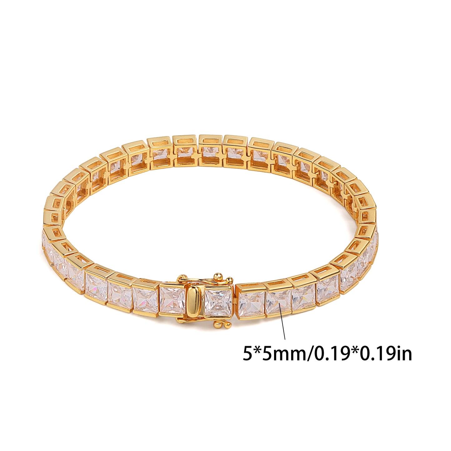 5mm  Zirconia Tennis Bracelet