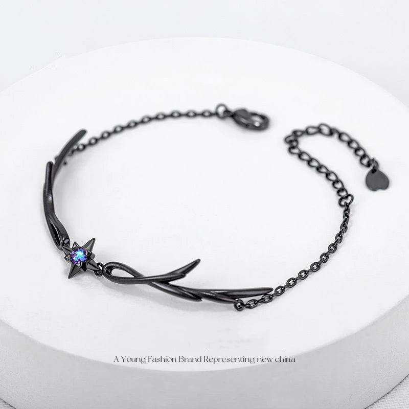 Gothic Dark Angel Wing Star Bracelet