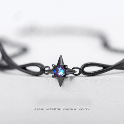 Gothic Dark Angel Wing Star Bracelet