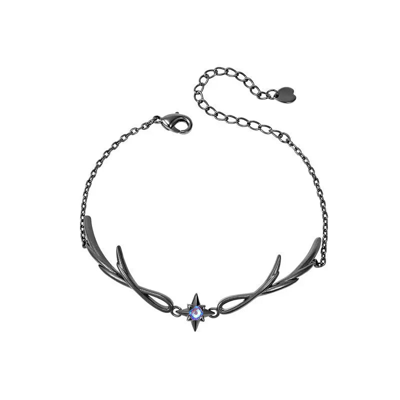 Gothic Dark Angel Wing Star Bracelet