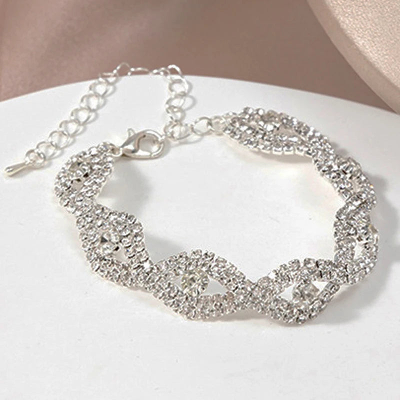 Women Elegant Luxury Rhinestone Bracelet