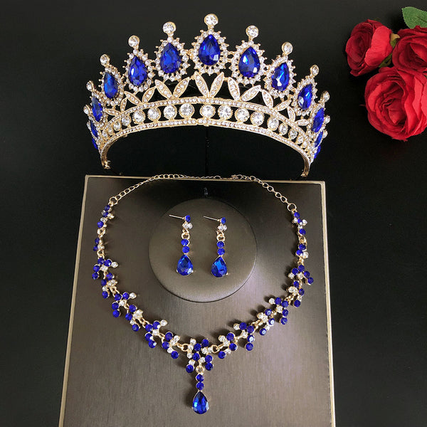 Royal Queen Bridal Luxury Tiaras Set