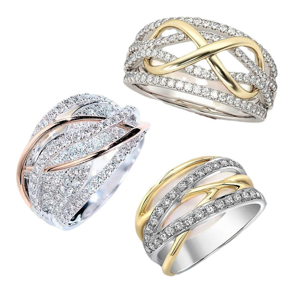 Unique And Exquisite Line Winding Design Ring