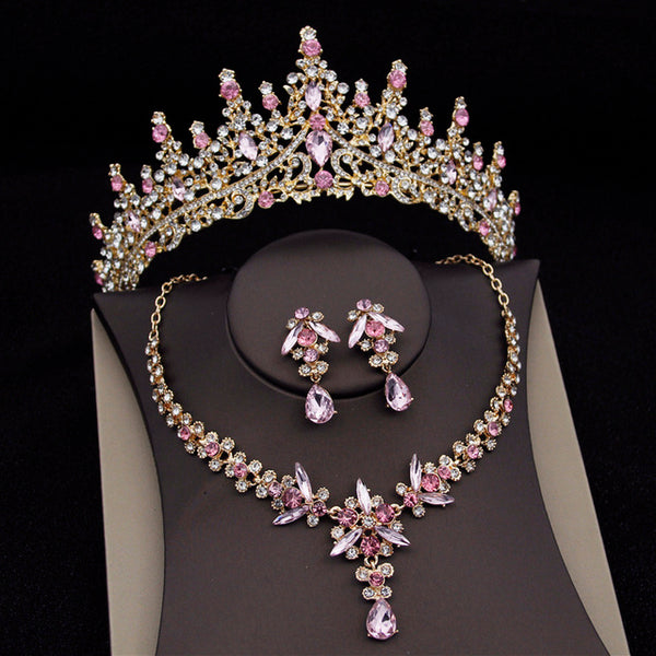 Royal Queen Bridal Luxury Tiaras Set